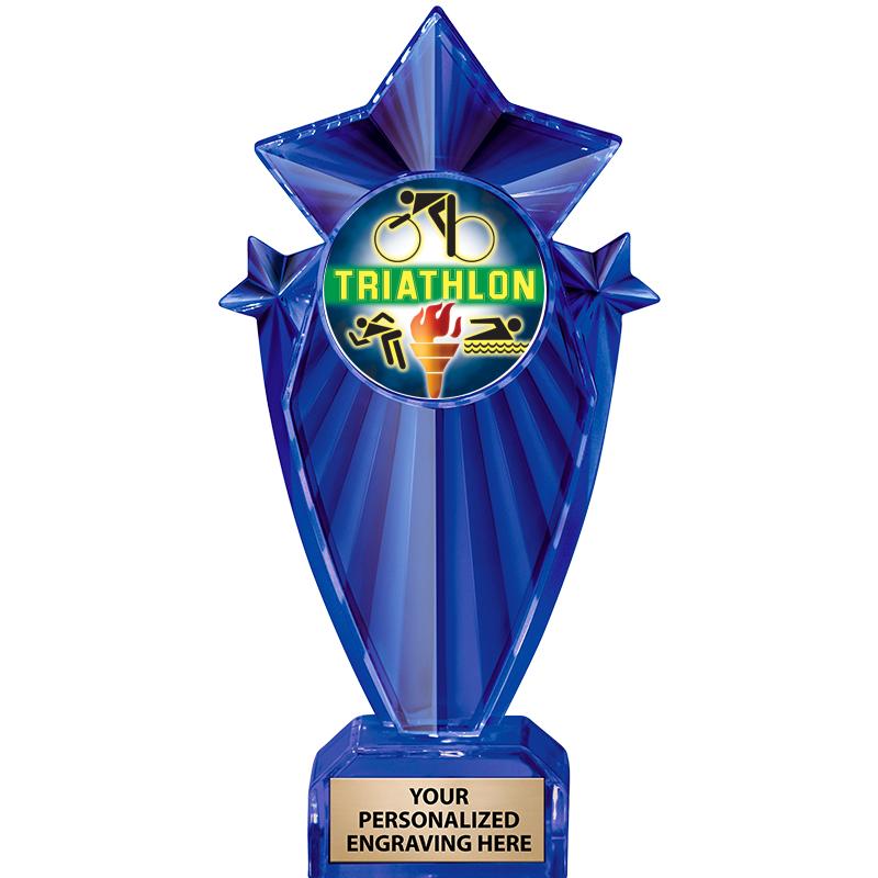 8" BLUE STARGRAM ICICLE TRP