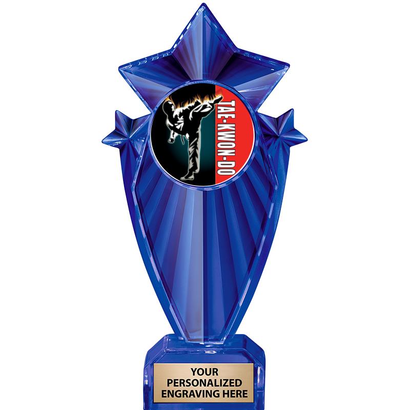 8" BLUE STARGRAM ICICLE TRP