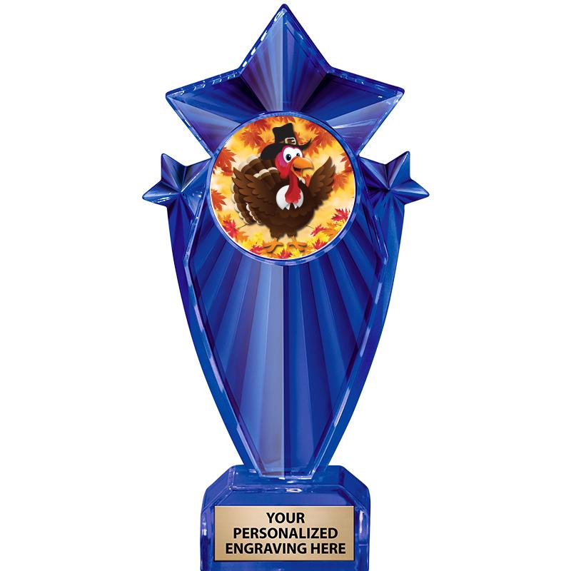 8" BLUE STARGRAM ICICLE TRP