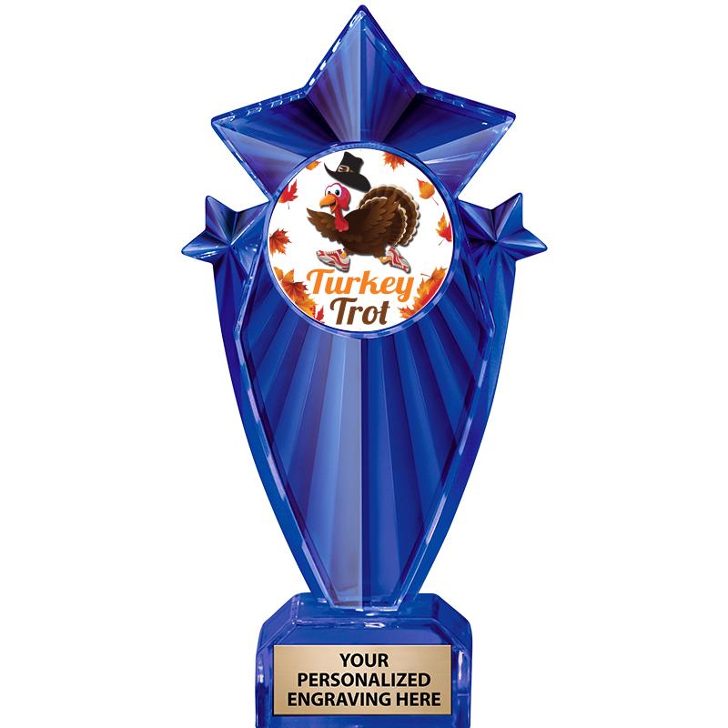 8" BLUE STARGRAM ICICLE TRP