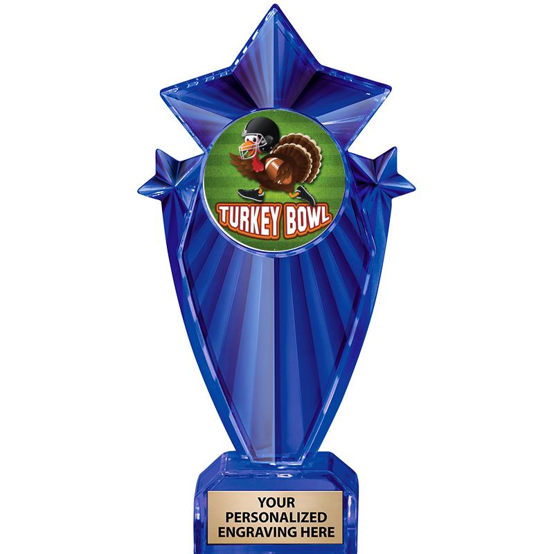 8" BLUE STARGRAM ICICLE TRP