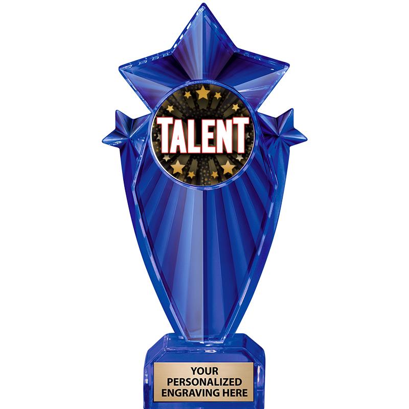 8" BLUE STARGRAM ICICLE TRP