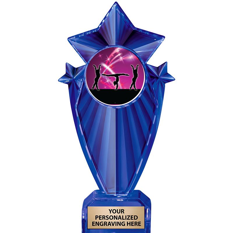 8" BLUE STARGRAM ICICLE TRP