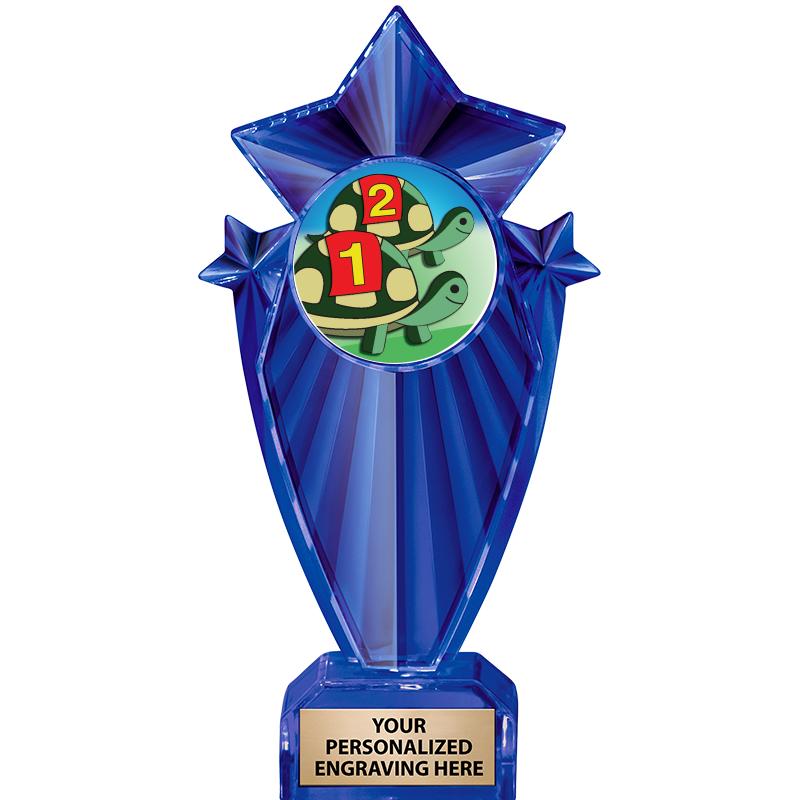 8" BLUE STARGRAM ICICLE TRP