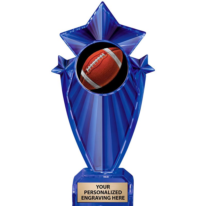 8" BLUE STARGRAM ICICLE TRP