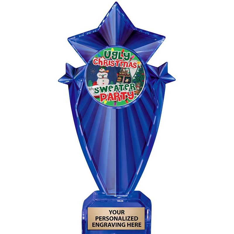 8" BLUE STARGRAM ICICLE TRP