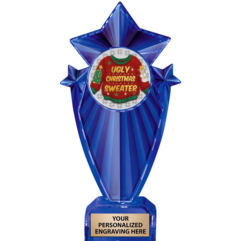 8" BLUE STARGRAM ICICLE TRP