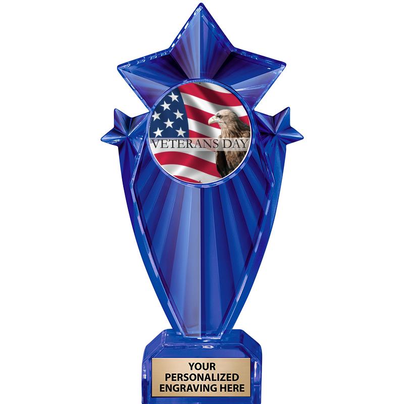 8" BLUE STARGRAM ICICLE TRP