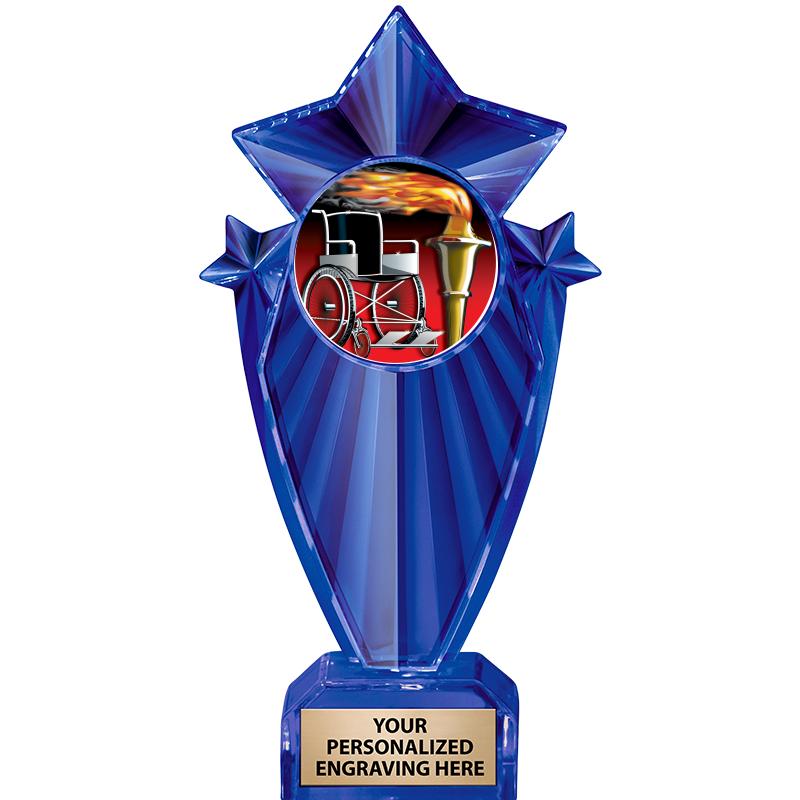 8" BLUE STARGRAM ICICLE TRP