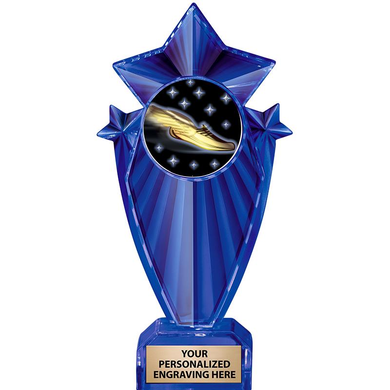 8" BLUE STARGRAM ICICLE TRP