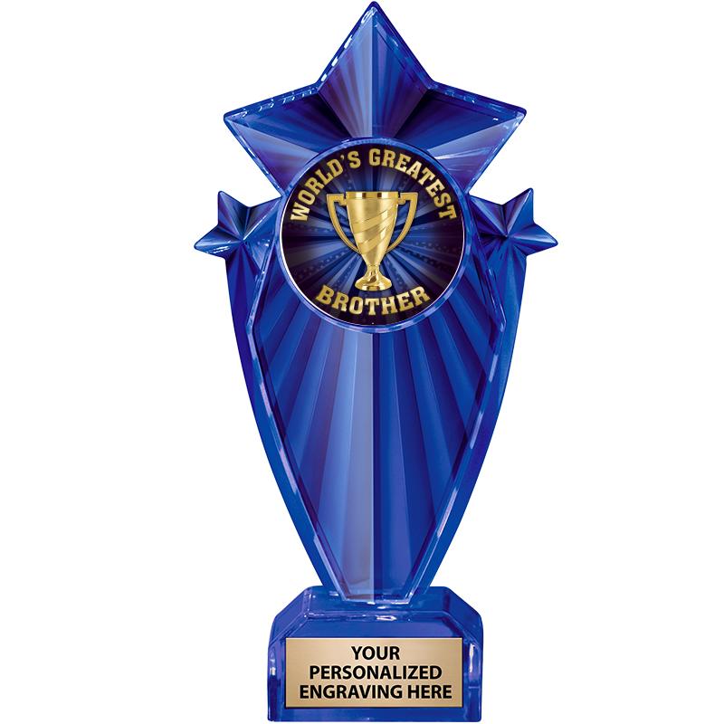 8" BLUE STARGRAM ICICLE TRP