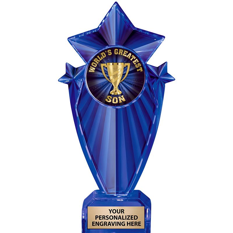 8" BLUE STARGRAM ICICLE TRP