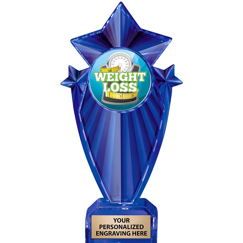 8" BLUE STARGRAM ICICLE TRP