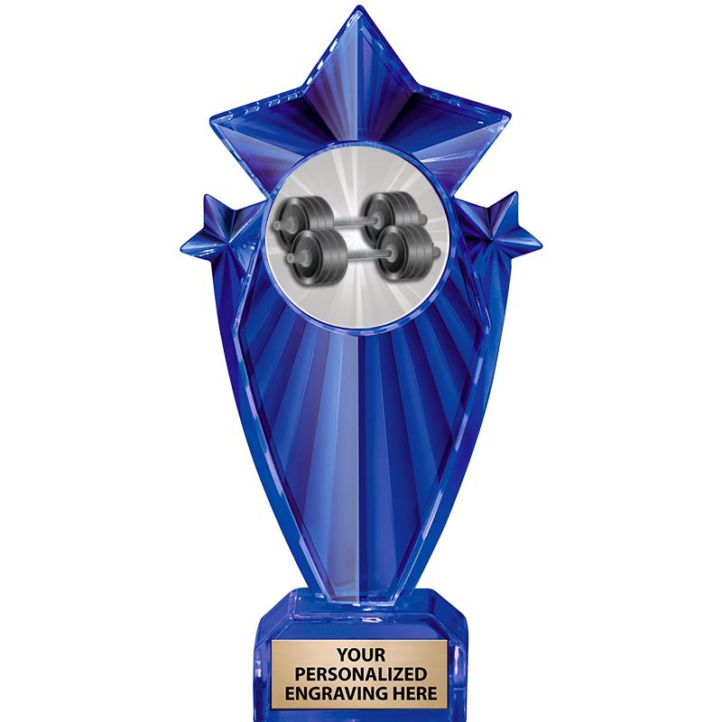 8" BLUE STARGRAM ICICLE TRP