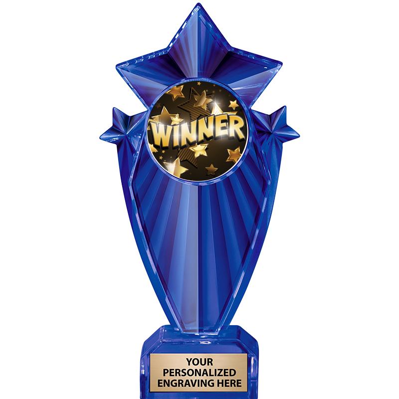 8" BLUE STARGRAM ICICLE TRP