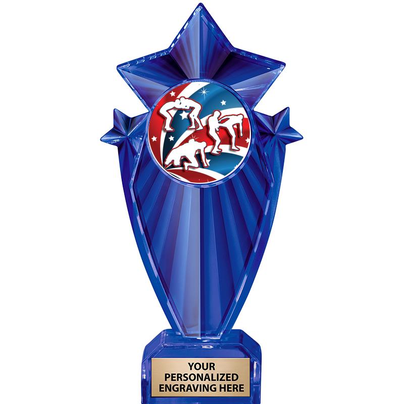 8" BLUE STARGRAM ICICLE TRP