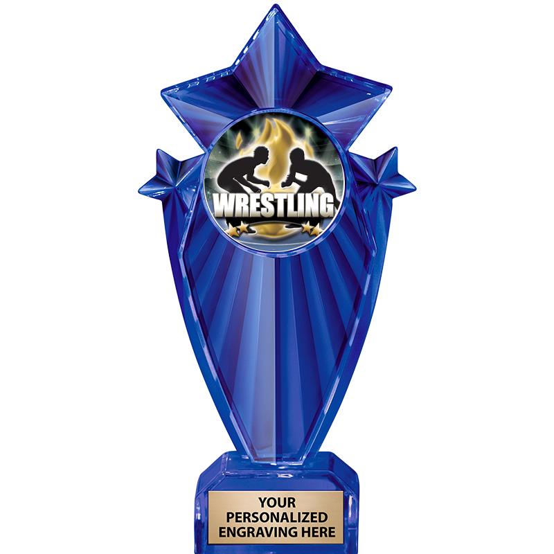 8" BLUE STARGRAM ICICLE TRP