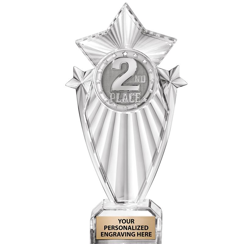 8"CLEAR STARGRAM ICICLE TROPHY