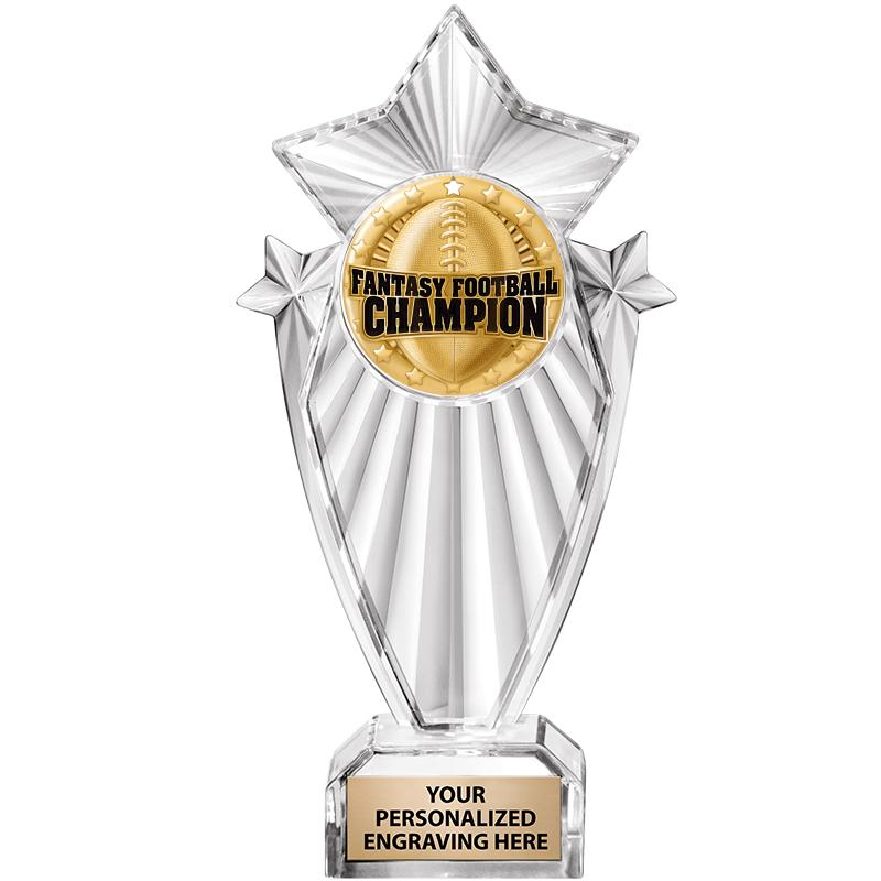 8"CLEAR STARGRAM ICICLE TROPHY