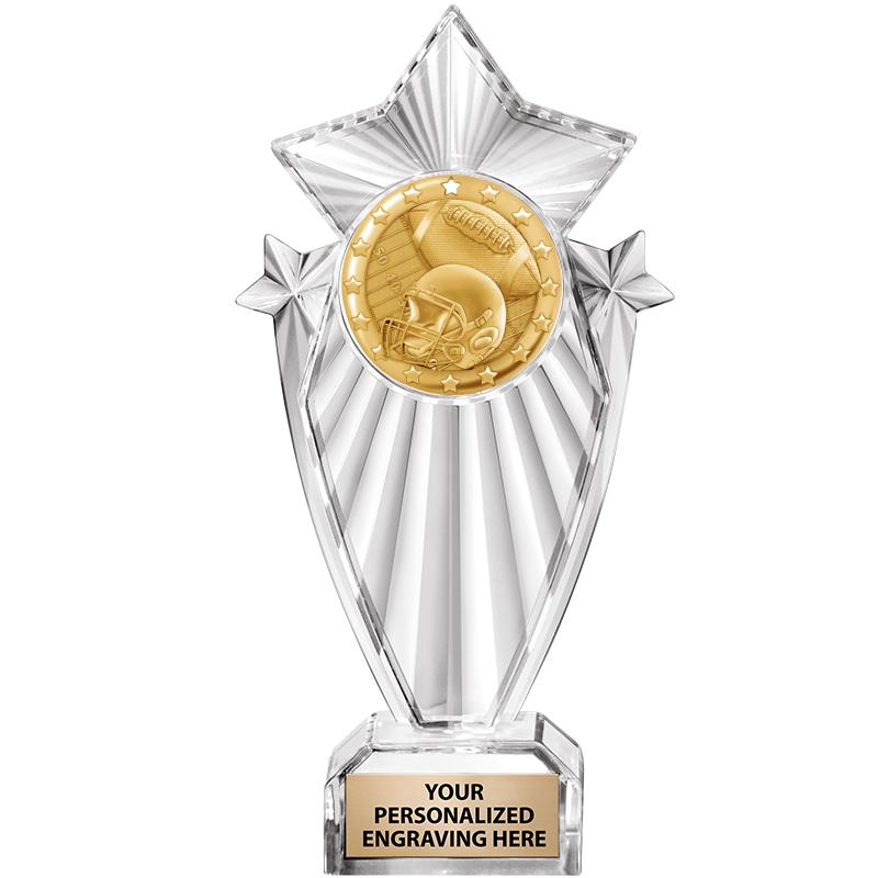 8"CLEAR STARGRAM ICICLE TROPHY