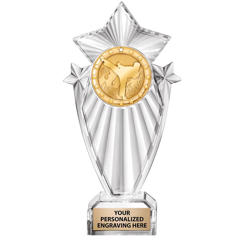 8"CLEAR STARGRAM ICICLE TROPHY