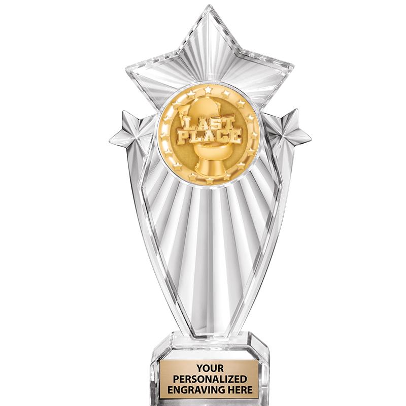 8"CLEAR STARGRAM ICICLE TROPHY