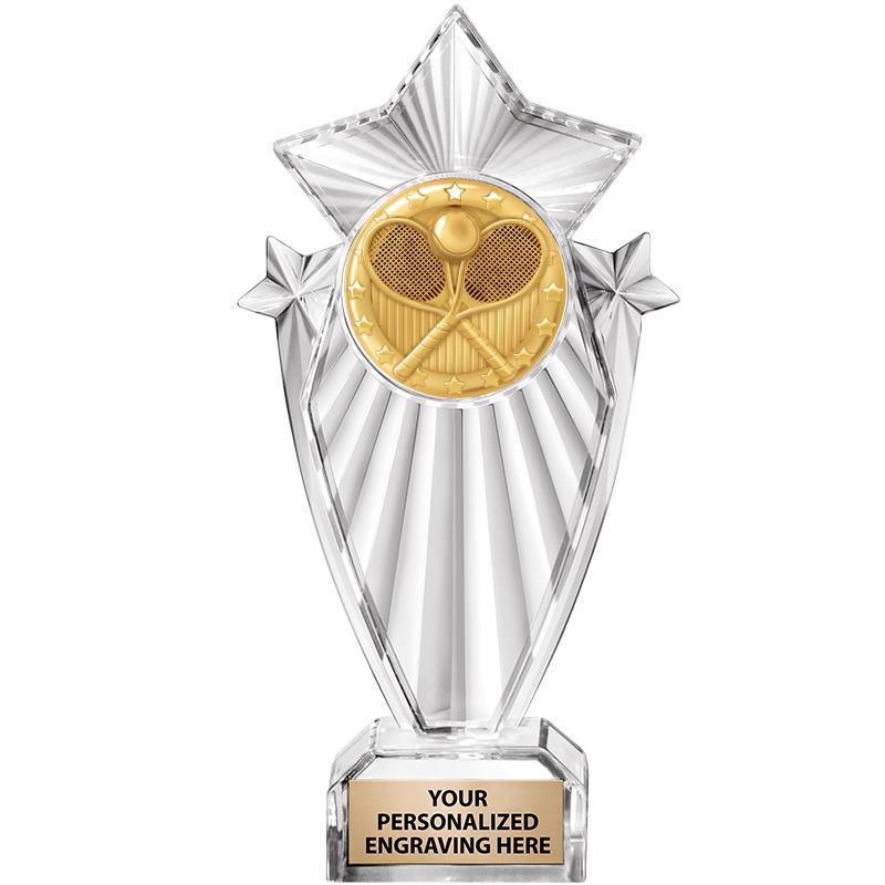 8"CLEAR STARGRAM ICICLE TROPHY