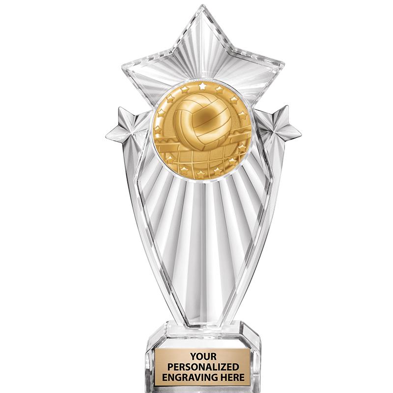 8"CLEAR STARGRAM ICICLE TROPHY