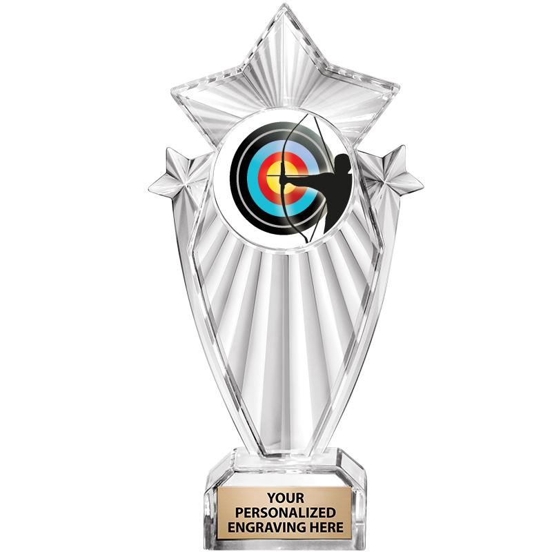 8"CLEAR STARGRAM ICICLE TROPHY