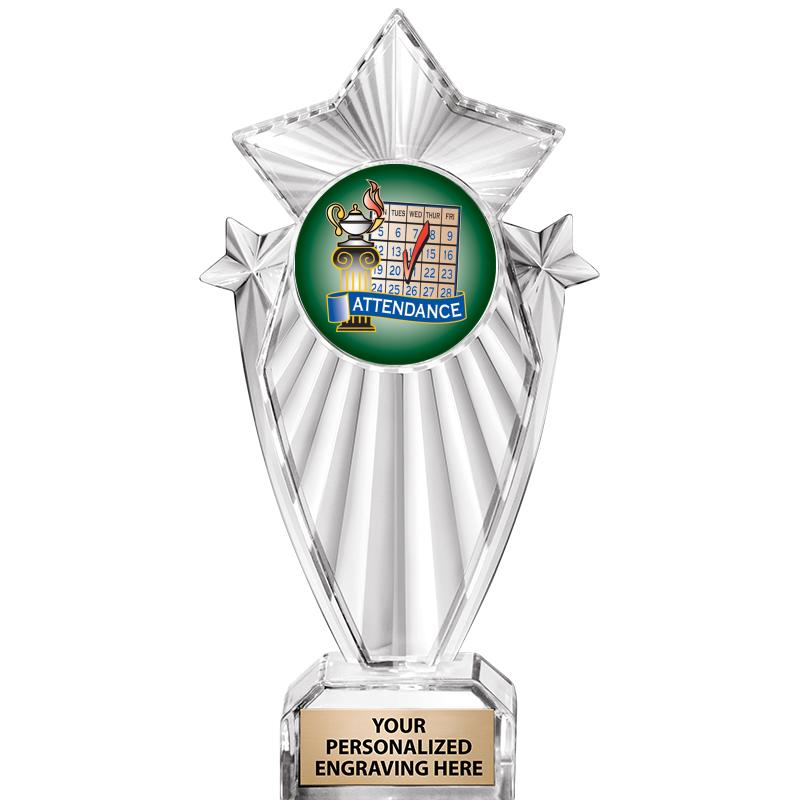 8"CLEAR STARGRAM ICICLE TROPHY