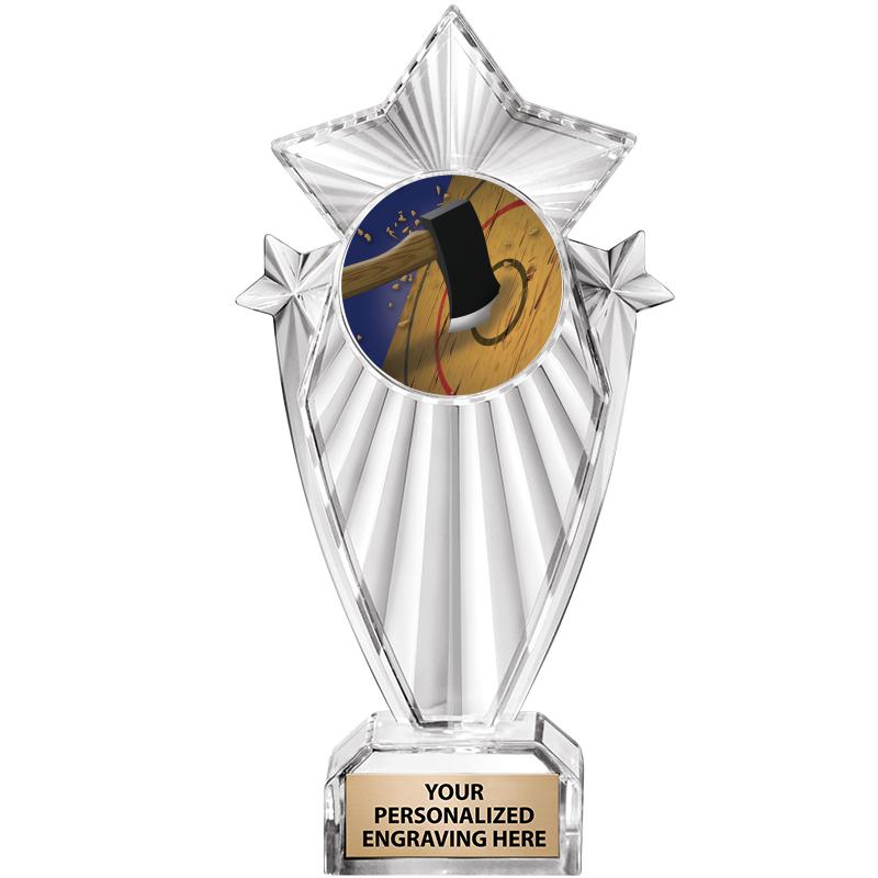 8"CLEAR STARGRAM ICICLE TROPHY