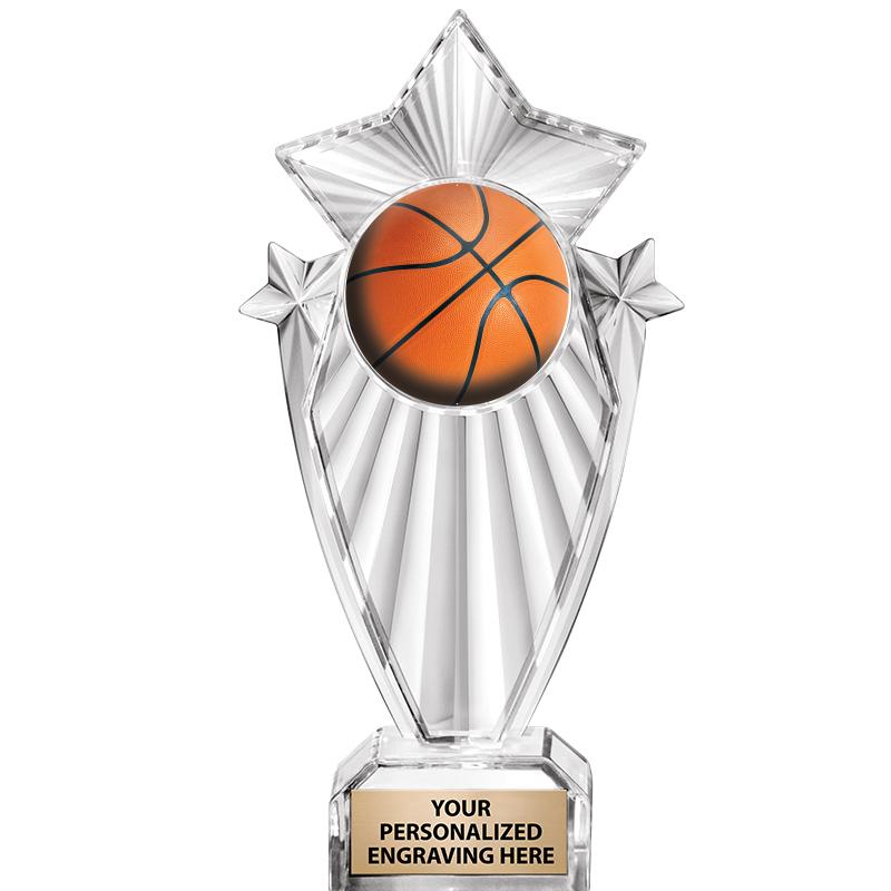 8"CLEAR STARGRAM ICICLE TROPHY