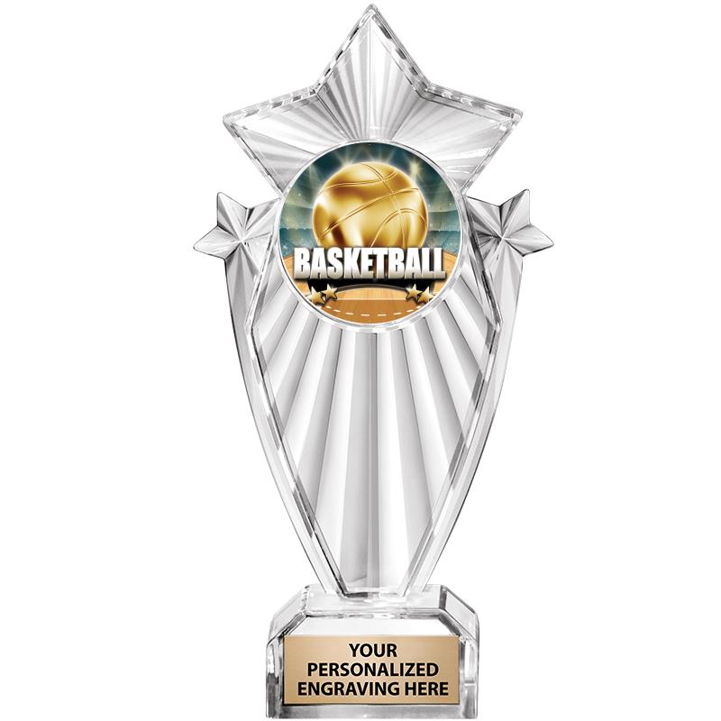 8"CLEAR STARGRAM ICICLE TROPHY
