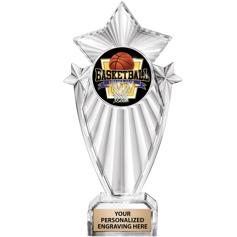 8"CLEAR STARGRAM ICICLE TROPHY