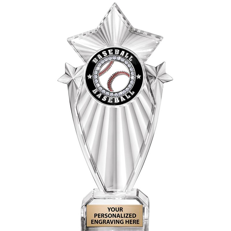 8"CLEAR STARGRAM ICICLE TROPHY