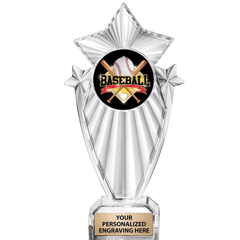 8"CLEAR STARGRAM ICICLE TROPHY