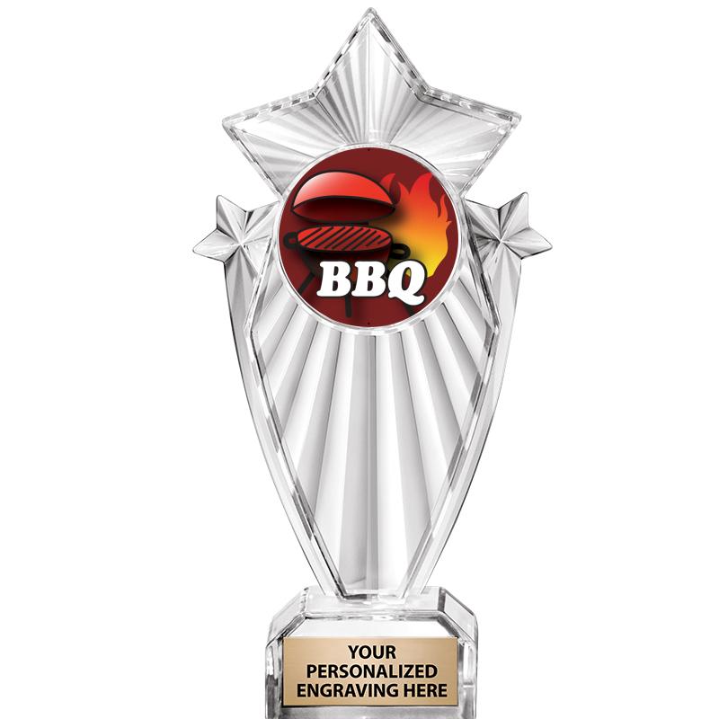 8"CLEAR STARGRAM ICICLE TROPHY