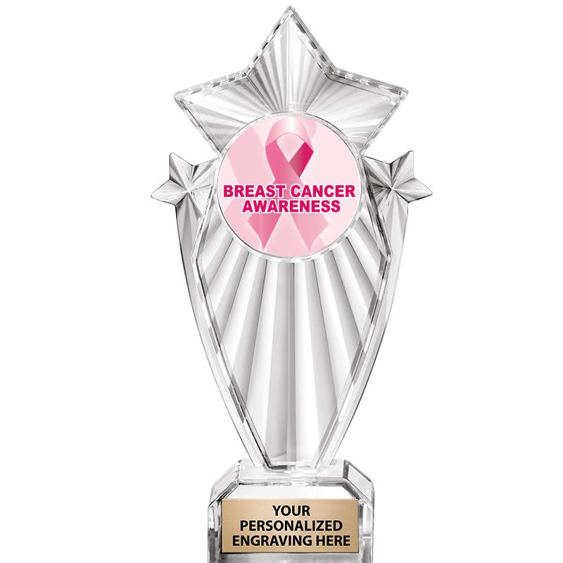 8"CLEAR STARGRAM ICICLE TROPHY