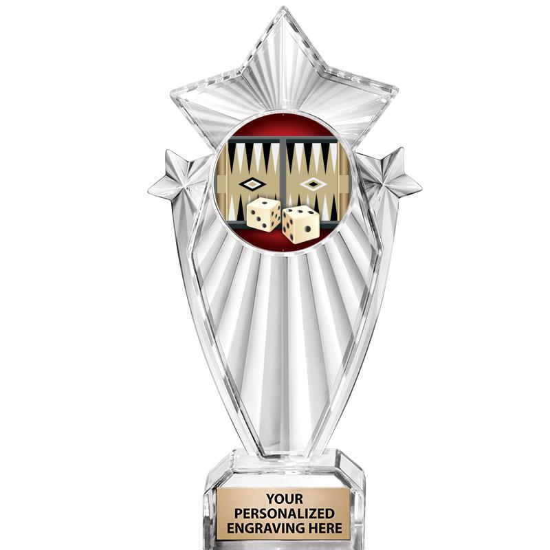 8"CLEAR STARGRAM ICICLE TROPHY