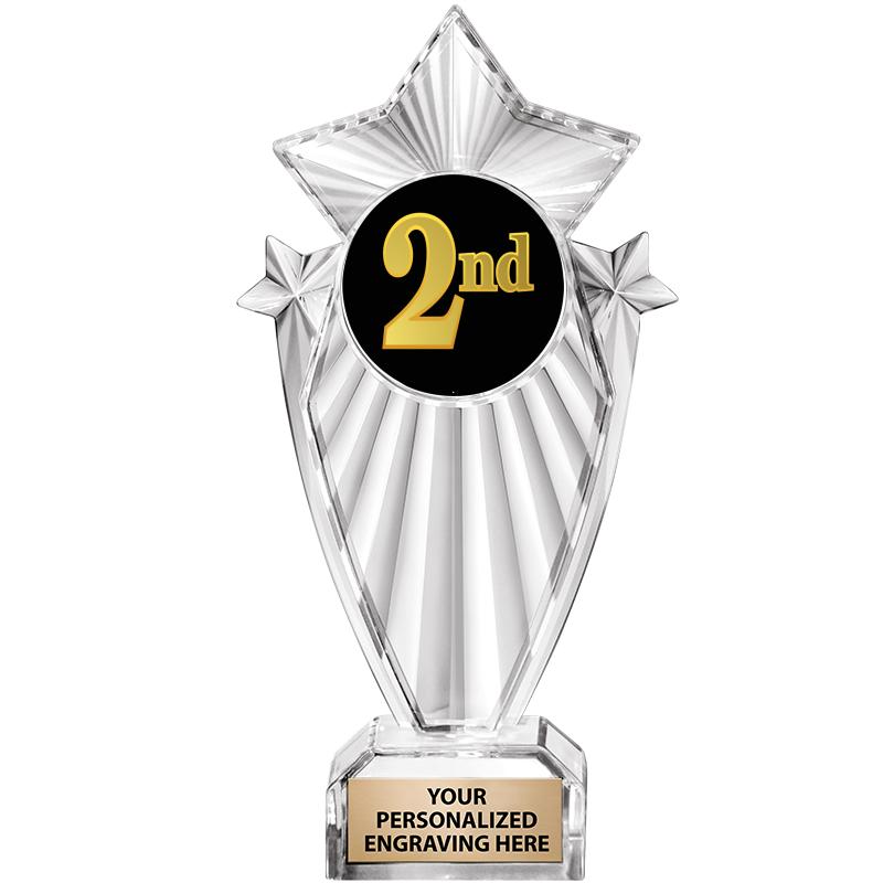 8"CLEAR STARGRAM ICICLE TROPHY