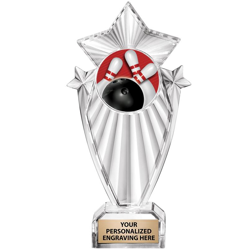 8"CLEAR STARGRAM ICICLE TROPHY