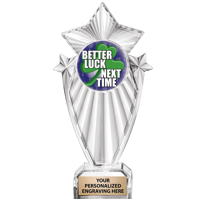 8"CLEAR STARGRAM ICICLE TROPHY