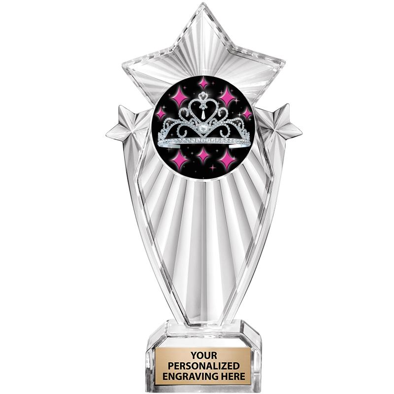 8"CLEAR STARGRAM ICICLE TROPHY