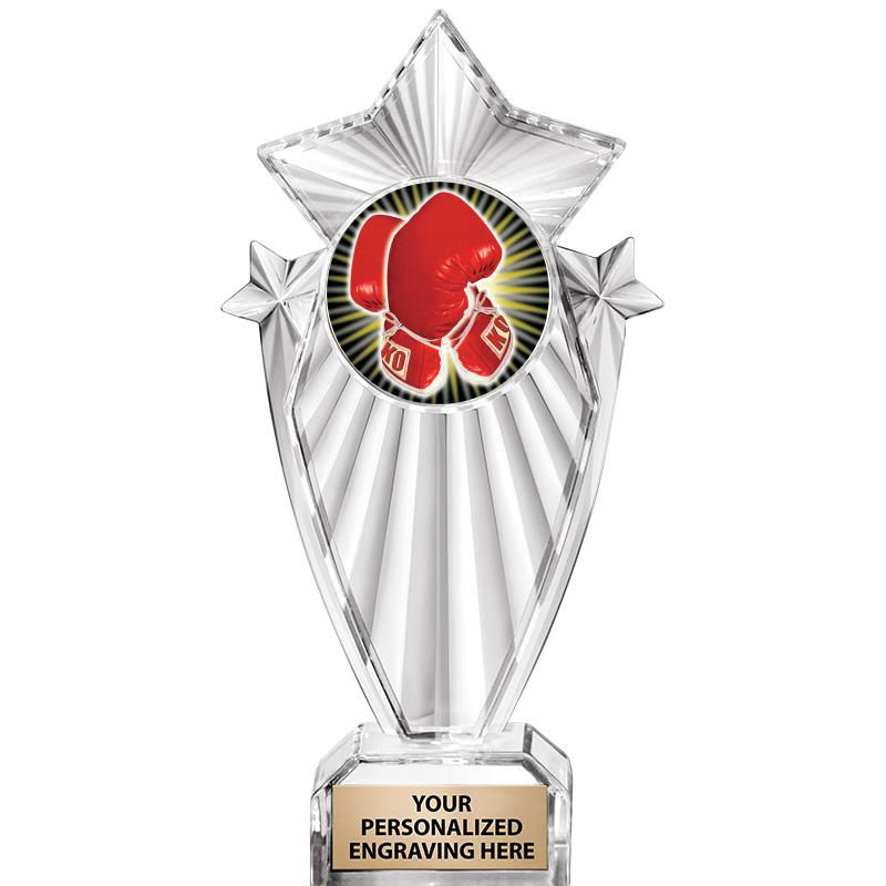 8"CLEAR STARGRAM ICICLE TROPHY