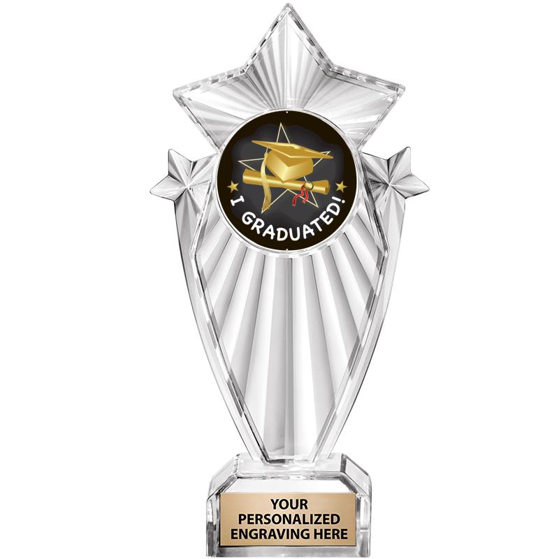 8"CLEAR STARGRAM ICICLE TROPHY