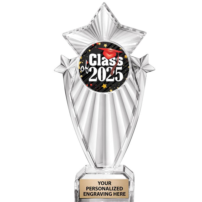 8"CLEAR STARGRAM ICICLE TROPHY