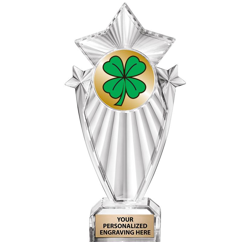 8"CLEAR STARGRAM ICICLE TROPHY