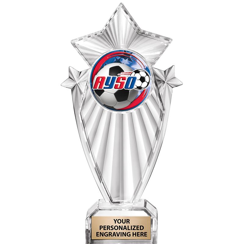 8"CLEAR STARGRAM ICICLE TROPHY