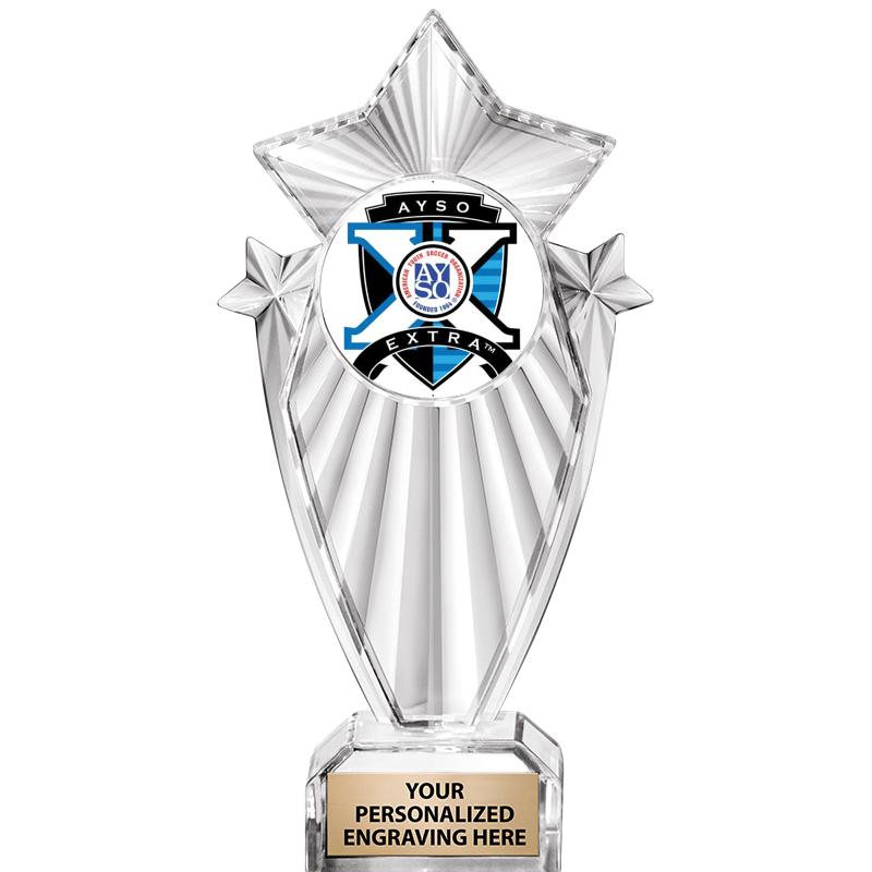 8"CLEAR STARGRAM ICICLE TROPHY