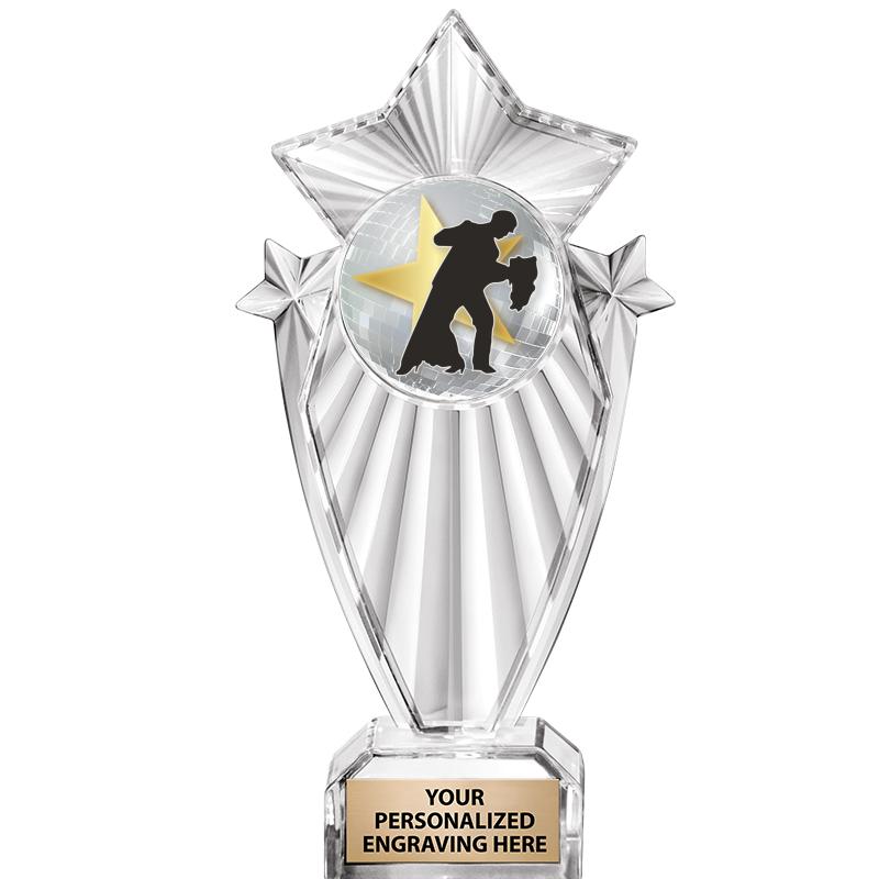 8"CLEAR STARGRAM ICICLE TROPHY